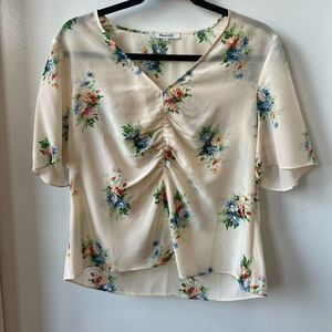 Madewell Silk Floral Blouse